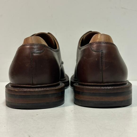 VERY GOOD Grant Stone Plain Toe Derby Crimson Chromexcel Brown Horween PTB 6 D - Picture 6 of 13